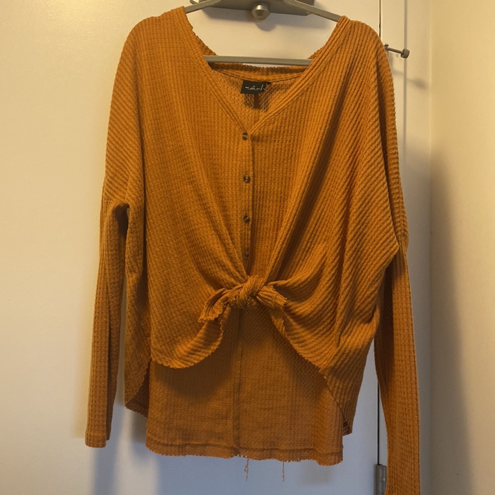 Button down sweater